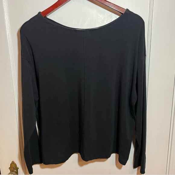 tasc Performance Womens St. Charles Crew Neck Long Sleeve Bamboo Black Size XL - Picture 5 of 7